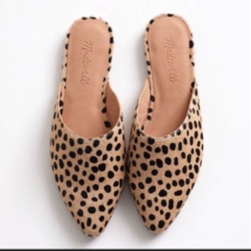 Remi mule in dotted calf hair 7.5